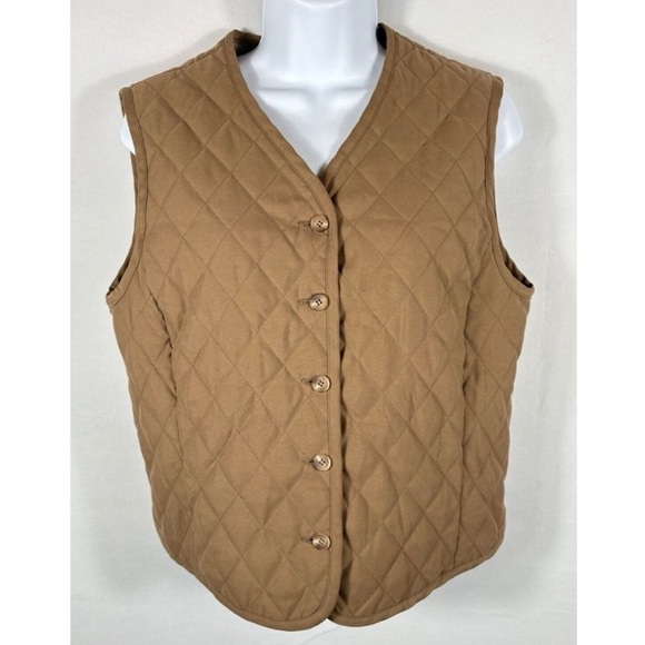 Pendleton Tan Quilted Vest - Picture 2 of 5